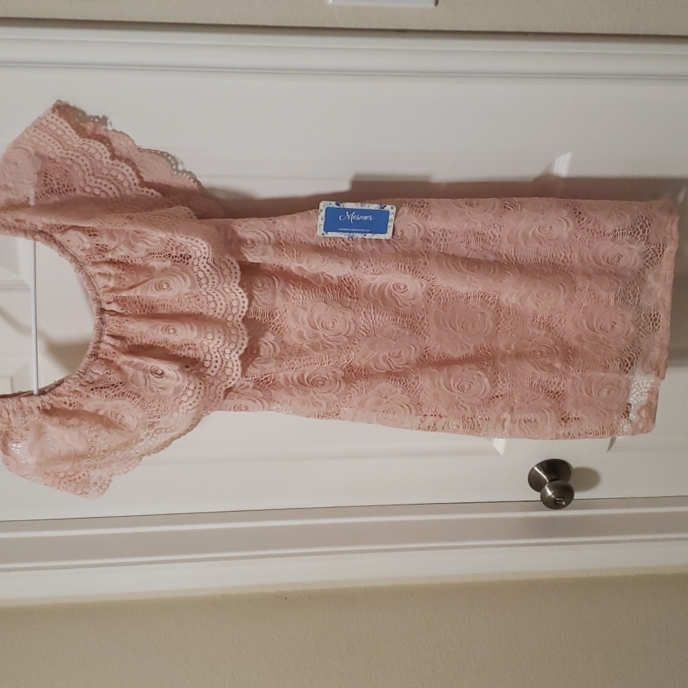 Mesmer Lace Off the Shoulder Dress